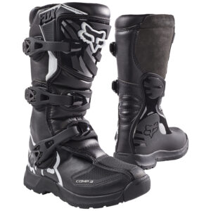FOX YOUTH COMP 3 BOOTS - Black