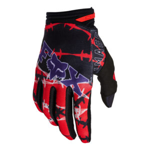 FOX 180 BARBED WIRE SE GLOVES FLO RED