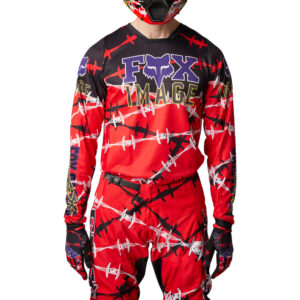 FOX 180 BARBED WIRE SE JERSEY FLO RED