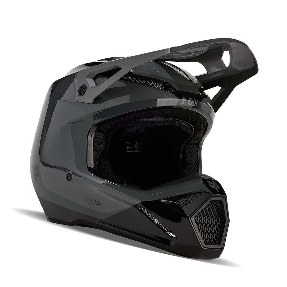 Fox Youth V1 Nitro Helmet Dark Shadow | Tracktion Motorcycles