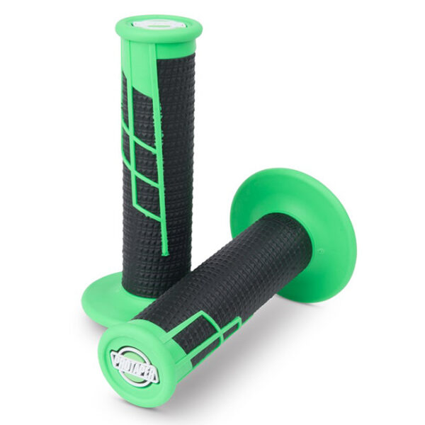 Protaper Lock On Grips 1/2 Waffle Neon-Green/Black