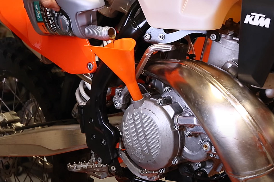 How to change the oil on your MX bike