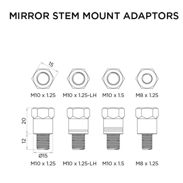 Quad Lock Mirror Stem Adaptor - Image 2