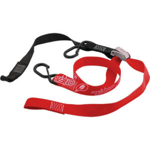 ONEAL DELUXE TIEDOWNS 1 1/2 IN W/SOFT LOOP & SECURE HOOK BLK/RED