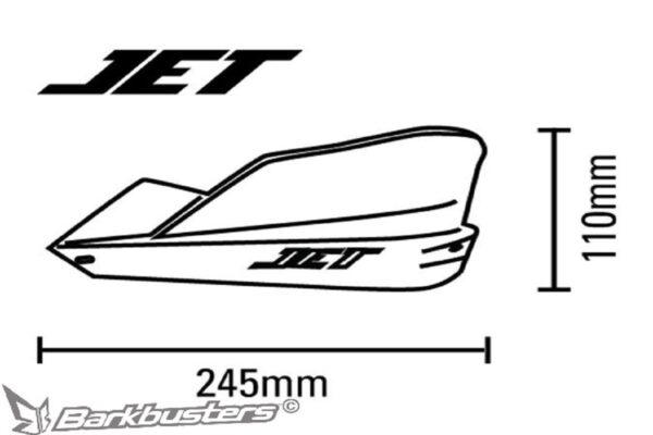 BARKBUSTERS HANDGUARD JET Std 22.2mm 7/8