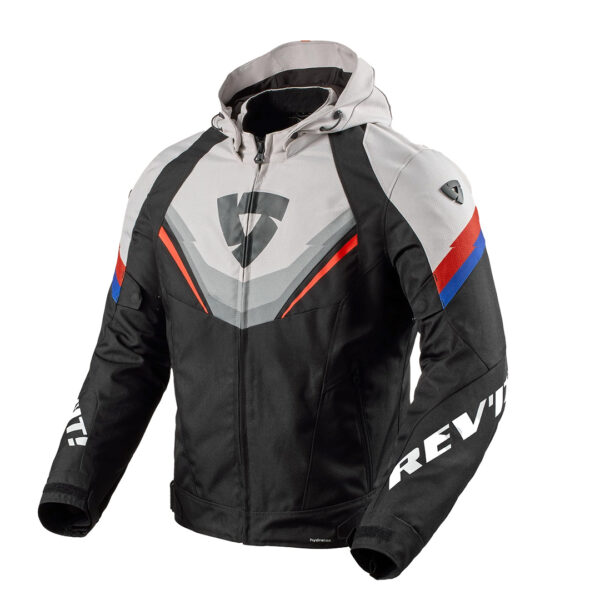 Rev'it  Quantum 3 H2o Jacket Black/Grey Red