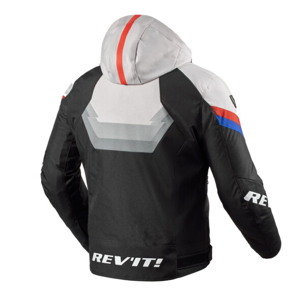 Rev'it  Quantum 3 H2o Jacket Black/Grey Red - Image 2