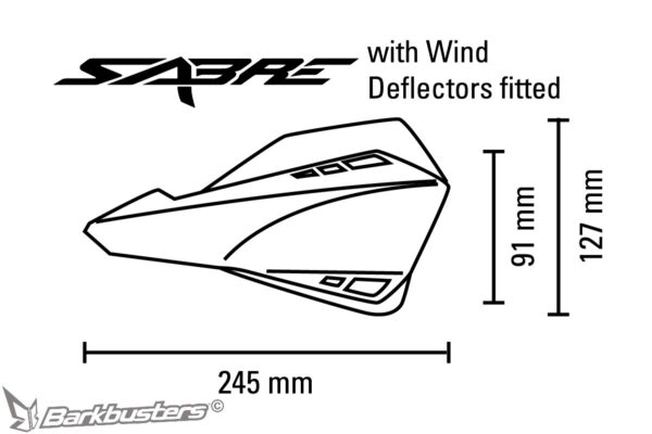 BARKBUSTERS HANDGUARD SABRE Open - White/- - Image 8