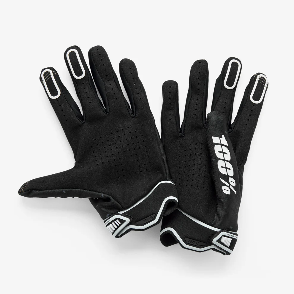 100% Ridefit Gloves Red - Image 2