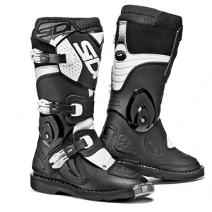 Flame Black/white Youth MX Boots Sidi
