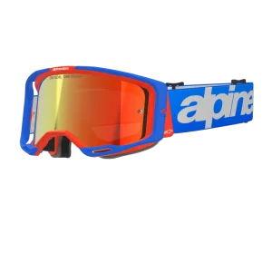 Vision 8 Wordmark Goggle Blue/Orange - Dual Pane Clear Lens