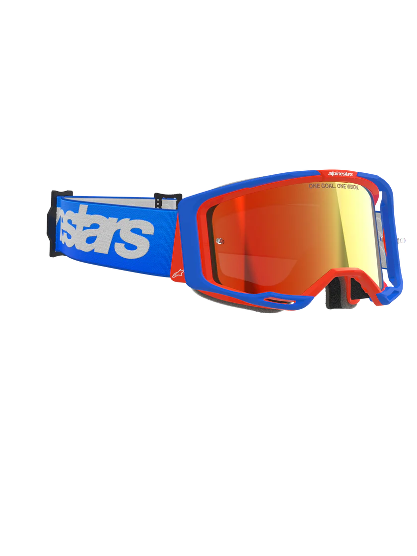 Vision 8 Wordmark Goggle Blue/Orange - Dual Pane Clear Lens - Image 2