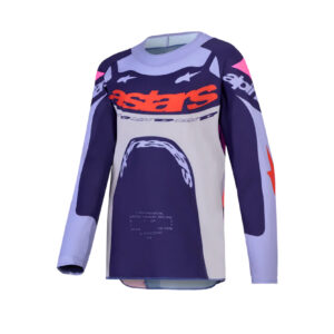 Youth Supertech Dyna Jersey Light Violet/Deep Purple/Pink Fluro - Front