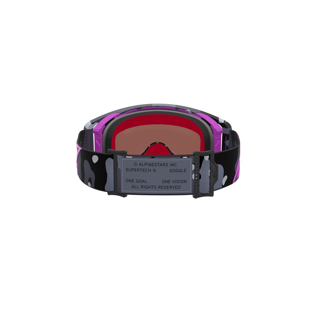 Alpinestars Supertech Limited Edition Loane Goggle Tradewind Camo/Pink - Mirror Red Lens - Image 3