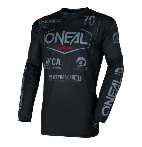 ONEAL_26_ELEMENT_BRAND_BLACK_GRAY_JERSEY_FRONT