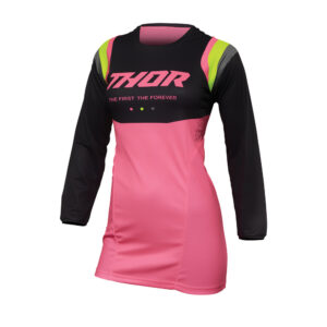 JERSEY S23 THOR MX PULSE WOMEN REV CHARCOAL/FLO.PINK SIZE LARGE