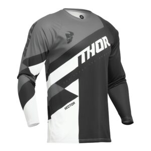 JERSEY S24 THOR MX SECTOR YOUTH CHECKER BLACK/GRAY