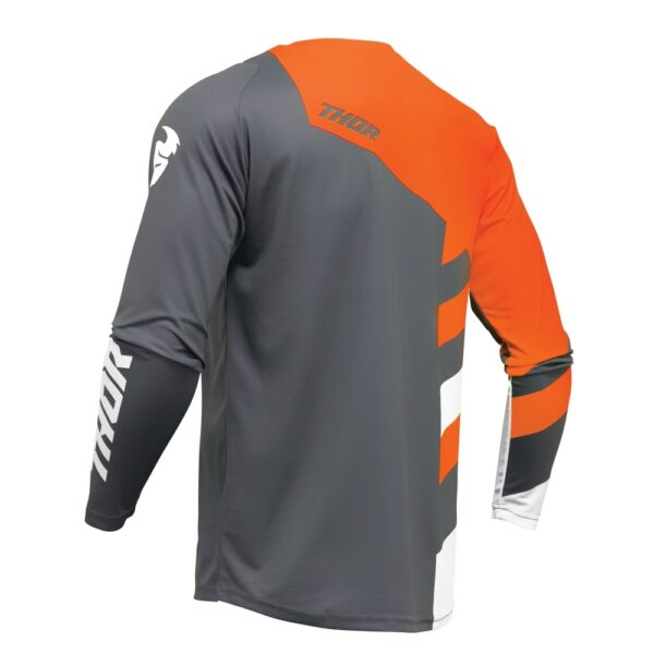 JERSEY S24 THOR MX SECTOR YOUTH CHECKER CHARCOAL/ORANGE