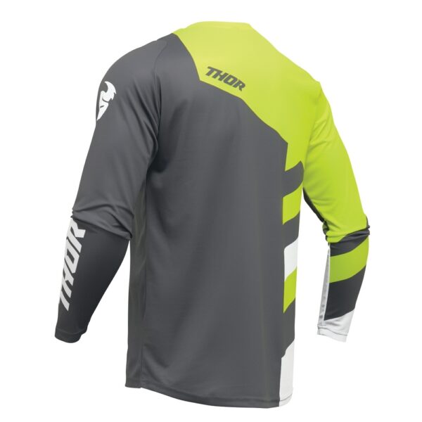 JERSEY S24 THOR MX SECTOR YOUTH CHECKER GRAY/ACID