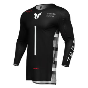 JERSEY S25 THOR MX SPORT RIOT BLACK/RED