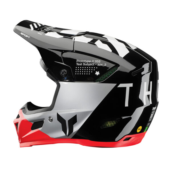 HELMET S25 THOR MX REFLEX SPORT COMPOSITE STRIKE BLACK/RED