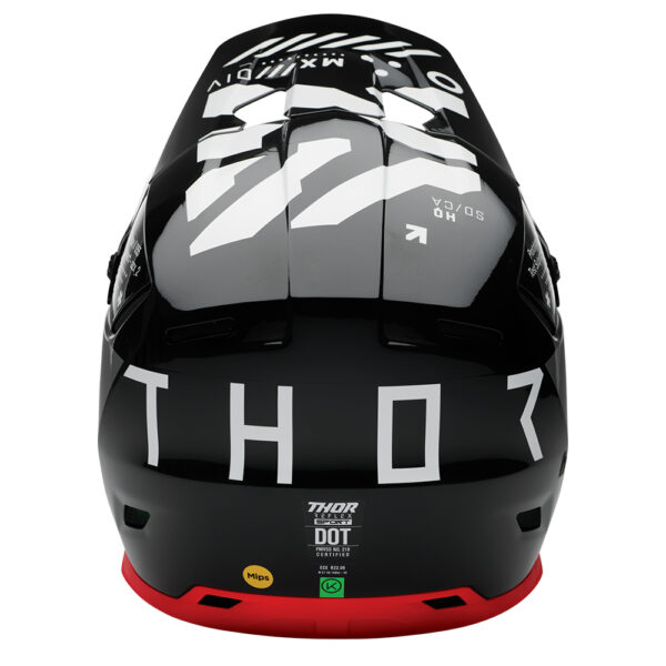 HELMET S25 THOR MX REFLEX SPORT COMPOSITE STRIKE BLACK/RED