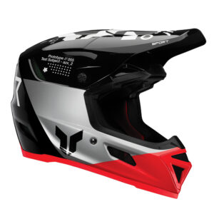 HELMET S25 THOR MX REFLEX SPORT COMPOSITE STRIKE BLACK/RED