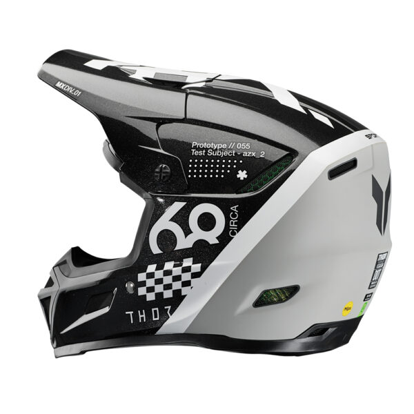 HELMET S25 THOR MX REFLEX SPORT COMPOSITE RIOT BLACK/WHITE