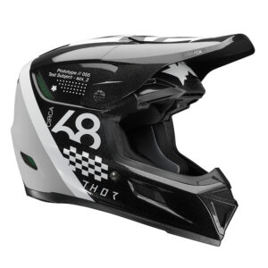 HELMET S25 THOR MX REFLEX SPORT COMPOSITE RIOT BLACK/WHITE