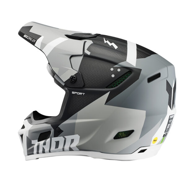 HELMET S25 THOR MX REFLEX SPORT CARBON BRAVE GREY/WHITE