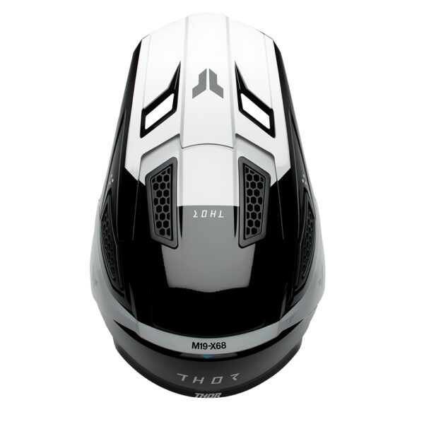 HELMET S25 THOR MX FLEET STORM BLACK/WHITE