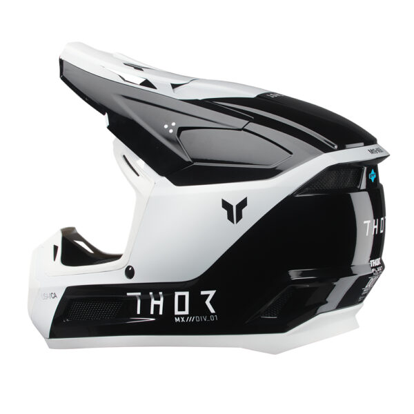 HELMET S25 THOR MX FLEET STORM BLACK/WHITE YOUTH