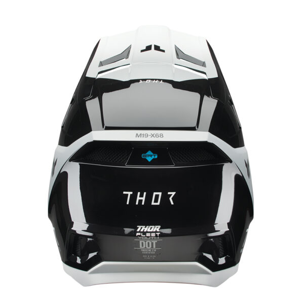 HELMET S25 THOR MX FLEET STORM BLACK/WHITE YOUTH