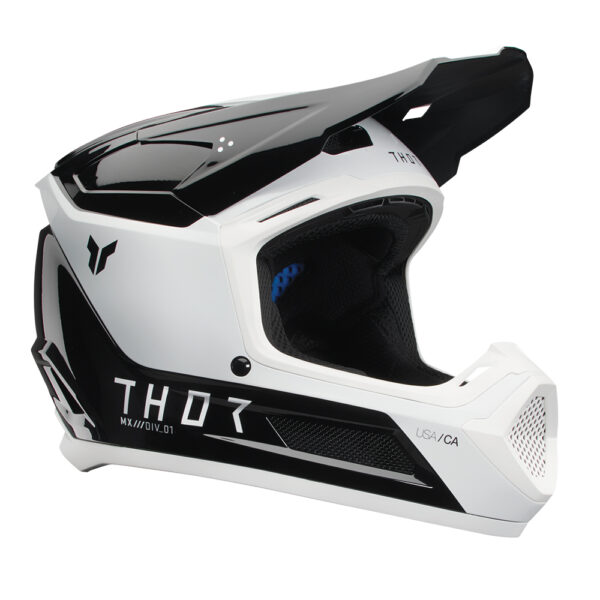 HELMET S25 THOR MX FLEET STORM BLACK/WHITE YOUTH