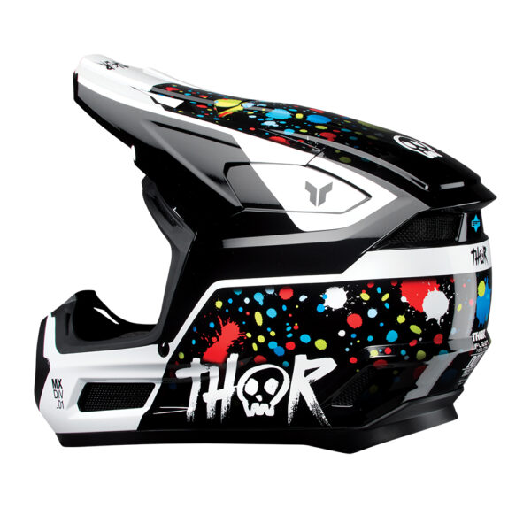 HELMET S25 THOR MX FLEET SPLAT BLACK YOUTH