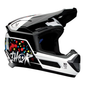 HELMET S25 THOR MX FLEET SPLAT BLACK YOUTH