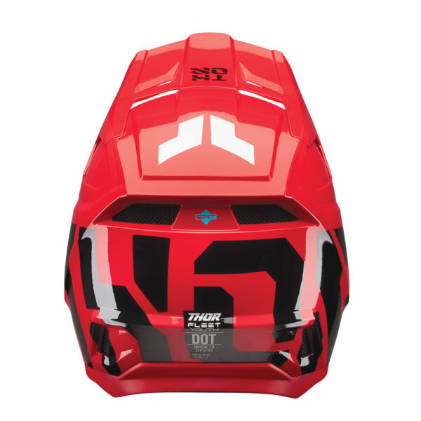 HELMET S25 THOR MX FLEET FORGE RED YOUTH