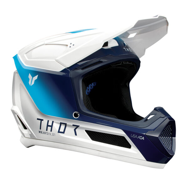 HELMET S25 THOR MX FLEET STORM WHITE/NAVY YOUTH