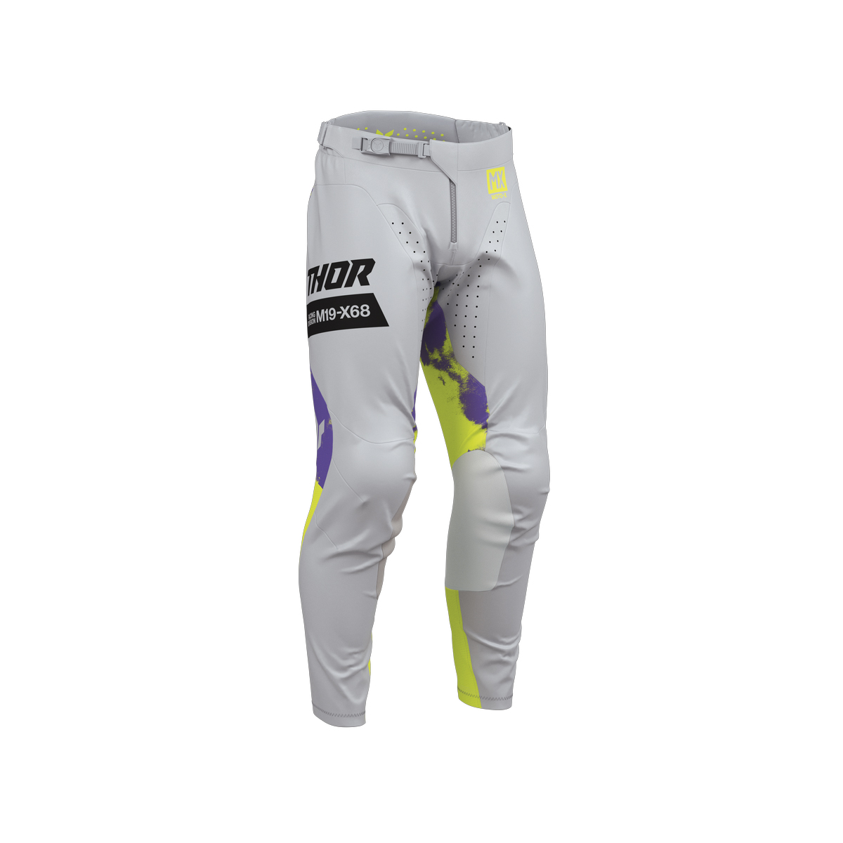 PANTS S26 THOR MX YOUTH LAUNCHMODE BLEACH GRAY/ACID  20
