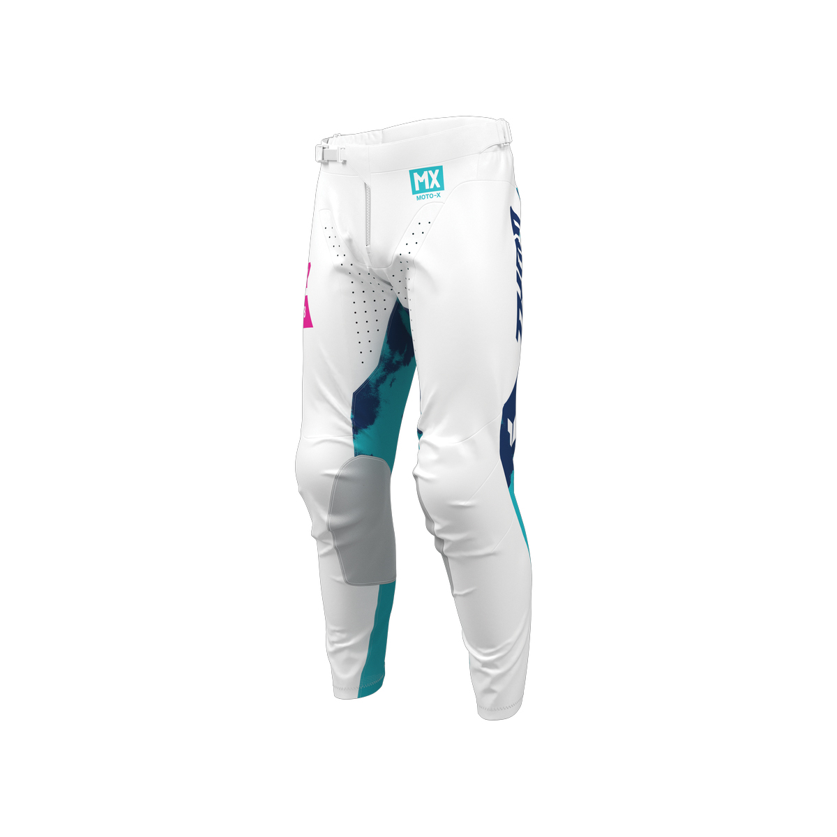 PANTS S26 THOR MX YOUTH LAUNCHMODE BLEACH WHITE/AQUA 20