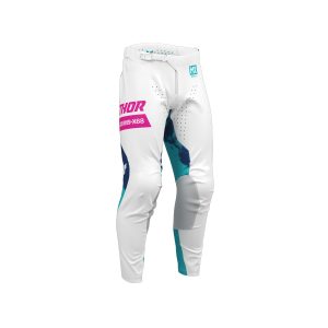 PANTS S26 THOR MX YOUTH LAUNCHMODE BLEACH WHITE/AQUA 20