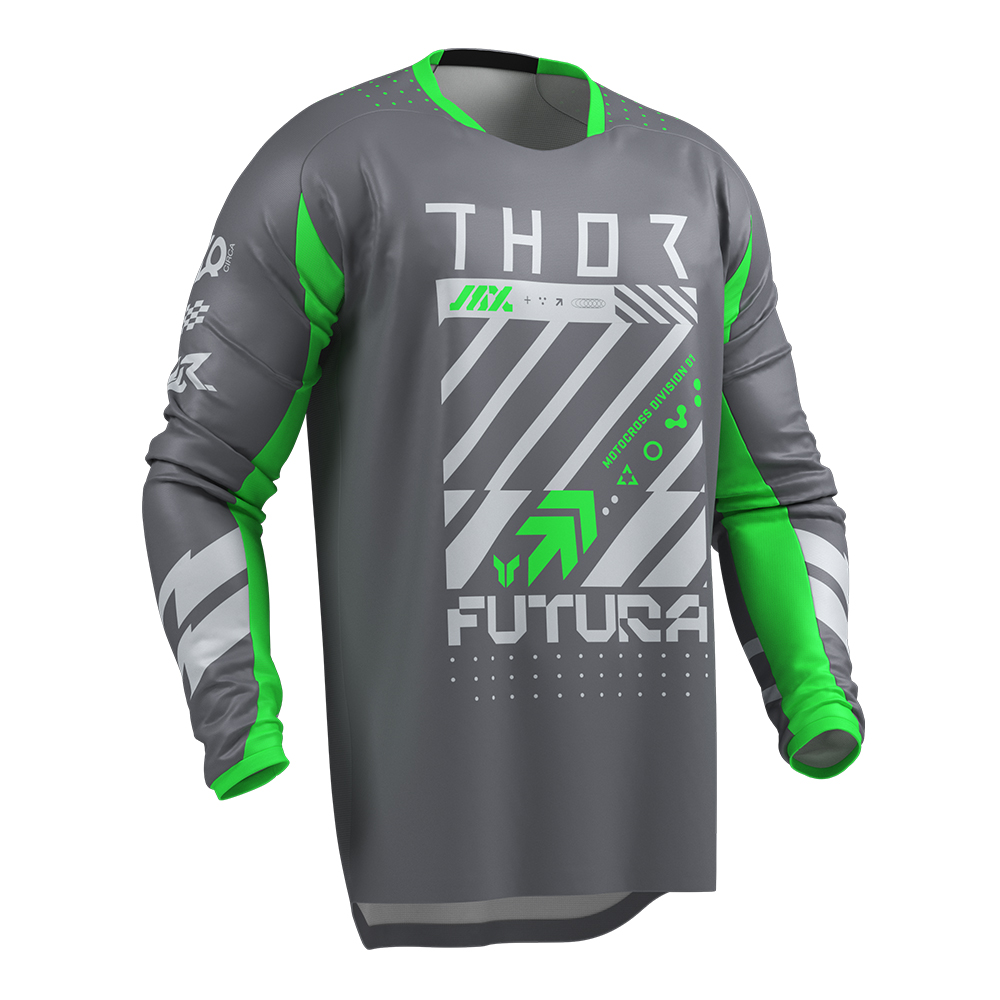 JERSEY S26 THOR MX LAUNCHMODE FUTURA CHAR/GREEN  XL