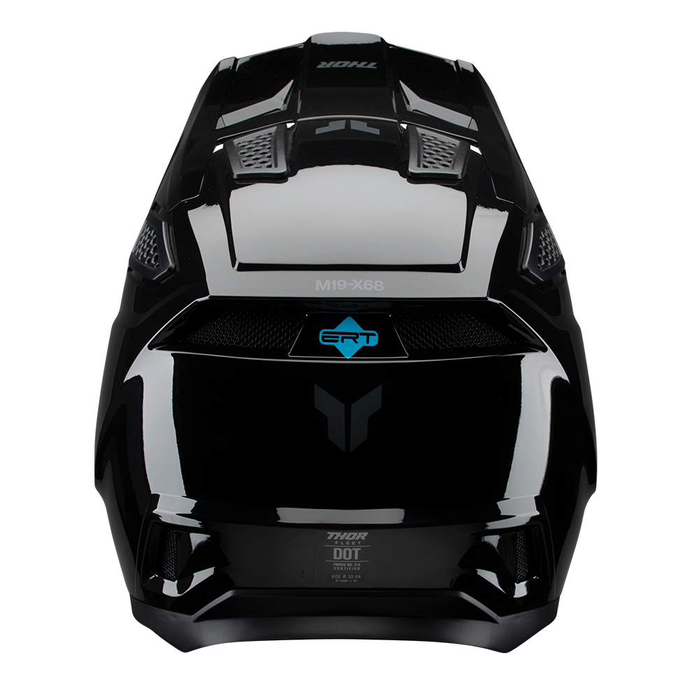 HELMET S27 THOR MX FLEET BLACKOUT GLOSS BLACK
