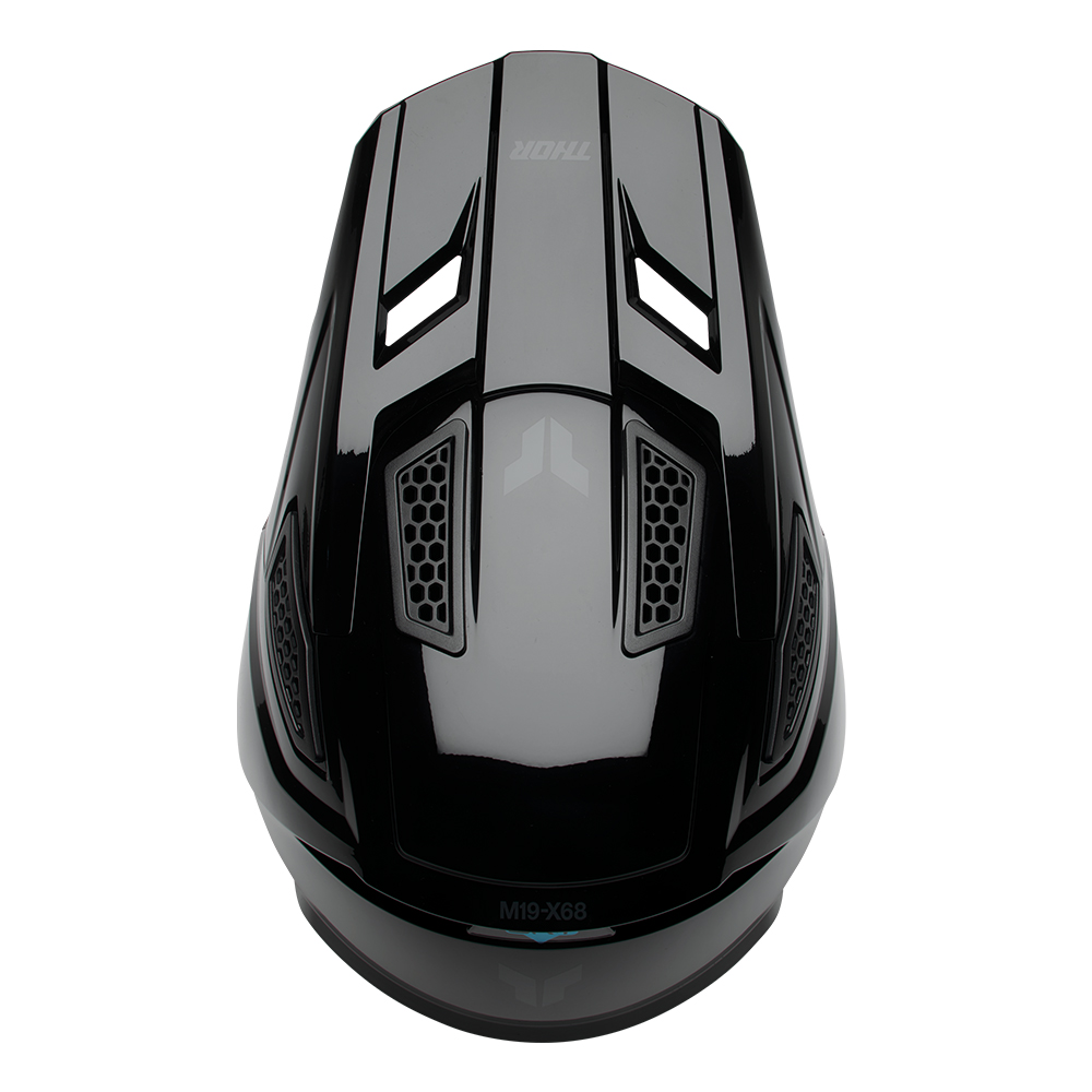 HELMET S27 THOR MX FLEET BLACKOUT GLOSS BLACK