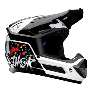 HELMET S27 THOR MX FLEET SPLAT BLACK YOUTH