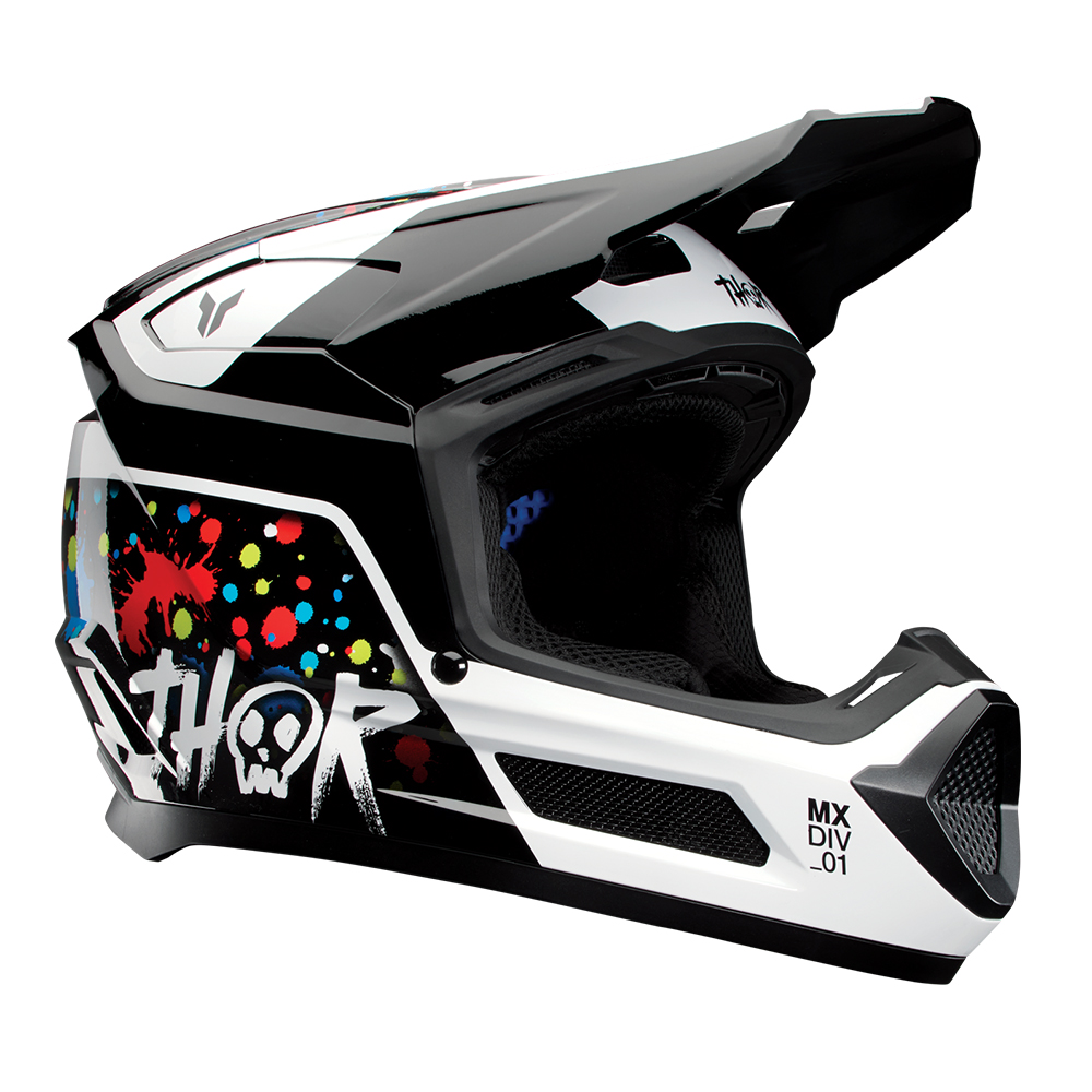 HELMET S27 THOR MX FLEET SPLAT BLACK YOUTH