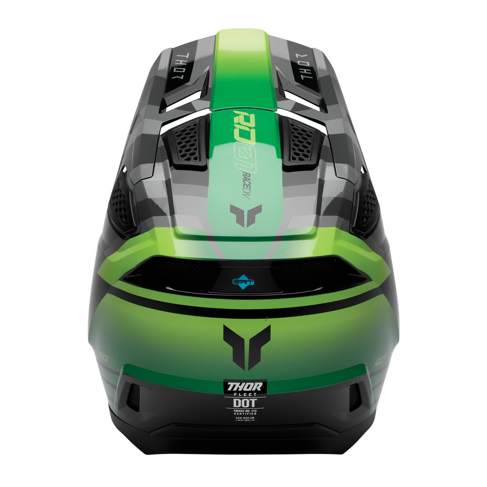 THOR HELMET FLEET CAMBER BLACK/GREEN