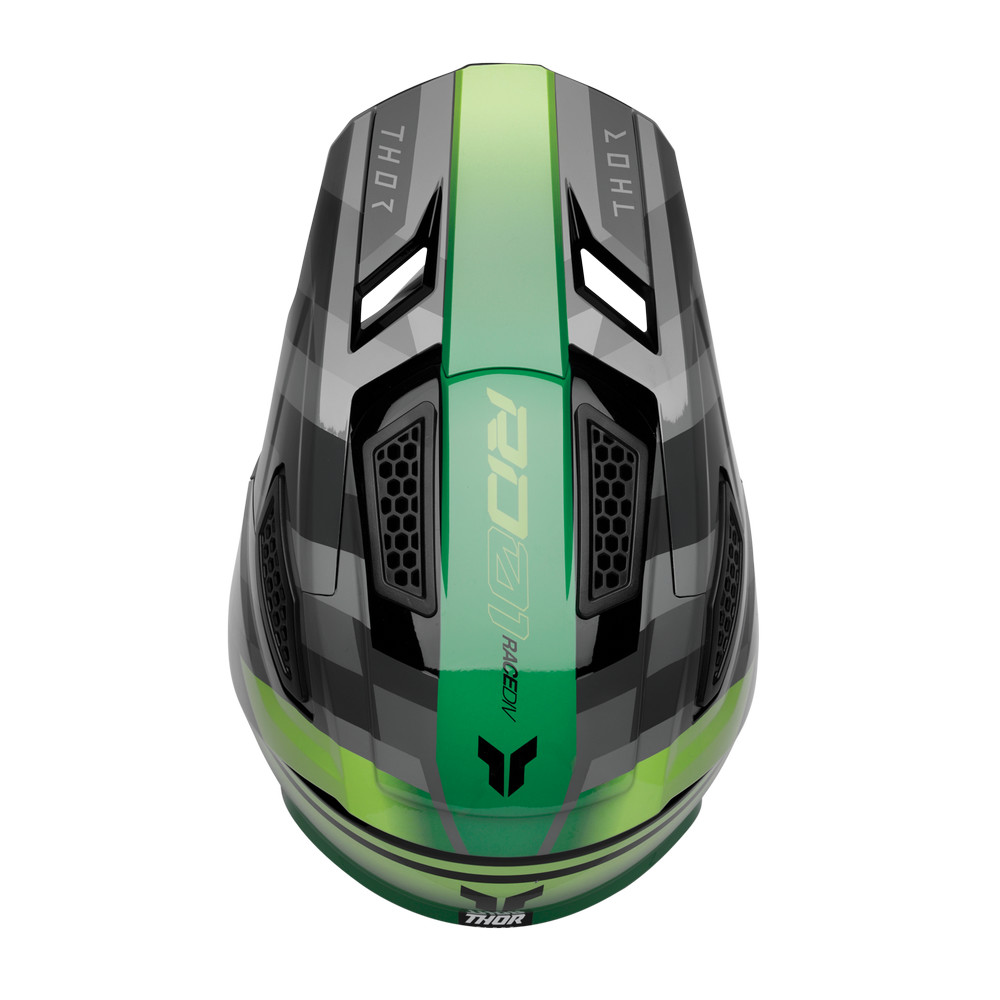 THOR HELMET FLEET CAMBER BLACK/GREEN