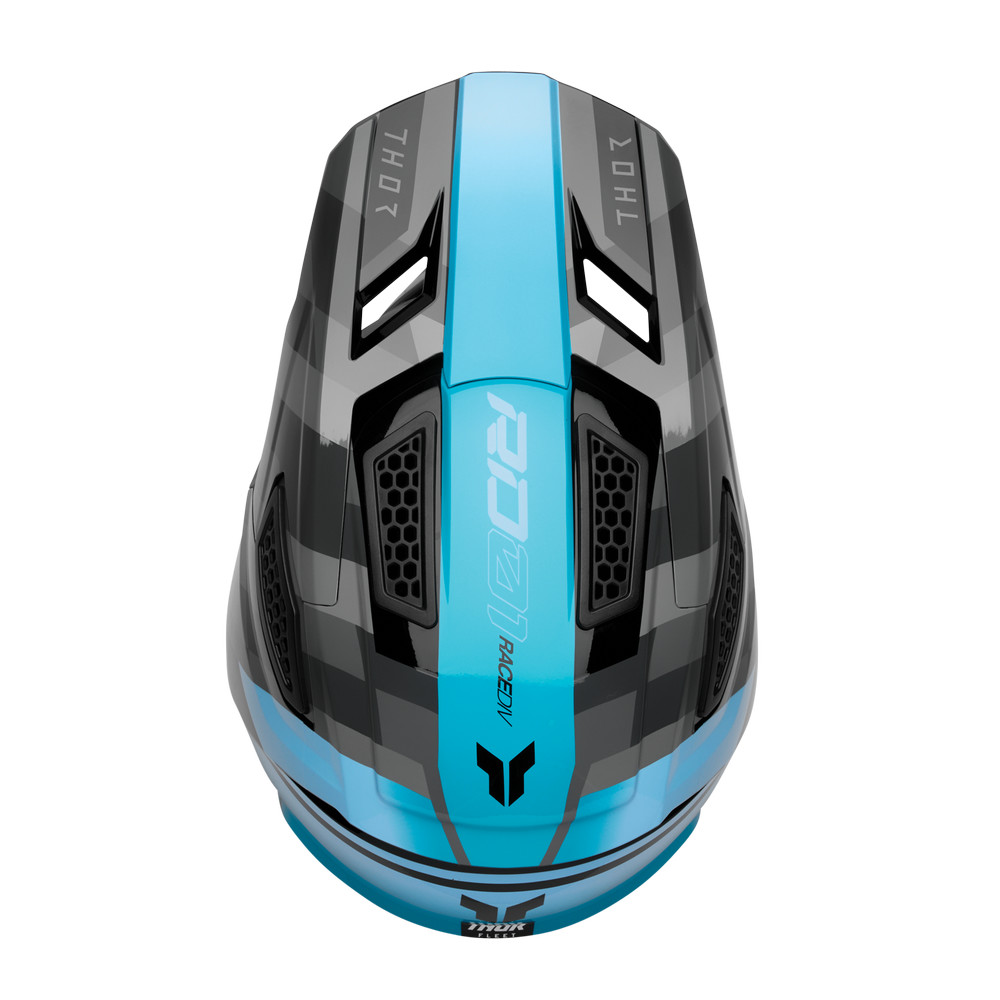 THOR HELMET FLEET CAMBER BLACK/TEAL