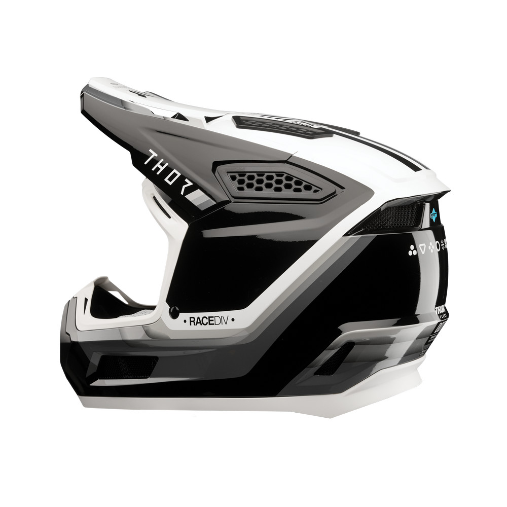 THOR HELMET FLEET DEFY BLACK/WHITE